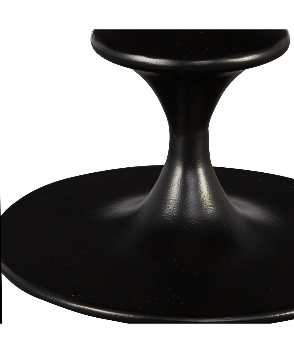 Flight Textured Black Accent Table