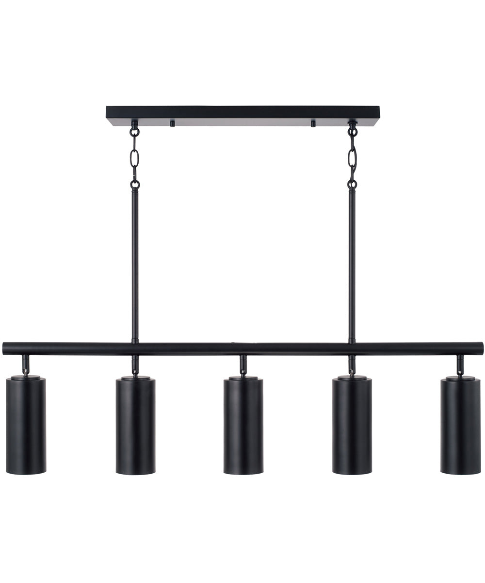 Robbie 5 -Light-Linear Chandelier Matte Black