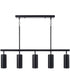 Robbie 5 -Light-Linear Chandelier Matte Black