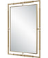 It's All Connected Rectangle Brass Mirror