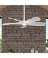 Vernal 60-in 5-Blade LED Wi-Fi Transitional Indoor/Outdoor Smart DC Ceiling Fan Satin White