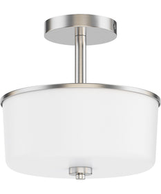 Fuller 2-Light Semi Flush/Pendant Convertible Satin Nickel