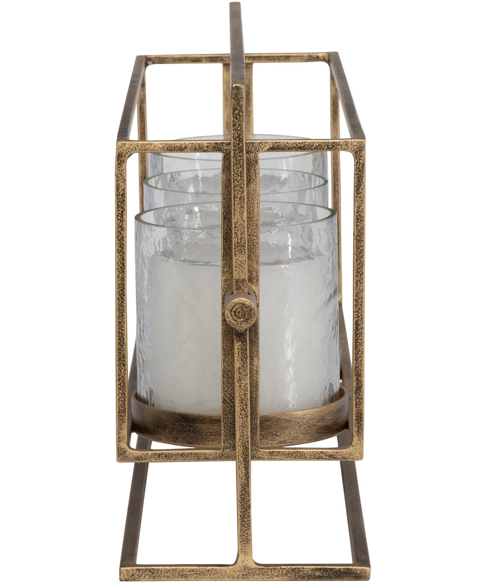 Wenman Gold Triple Candleholder