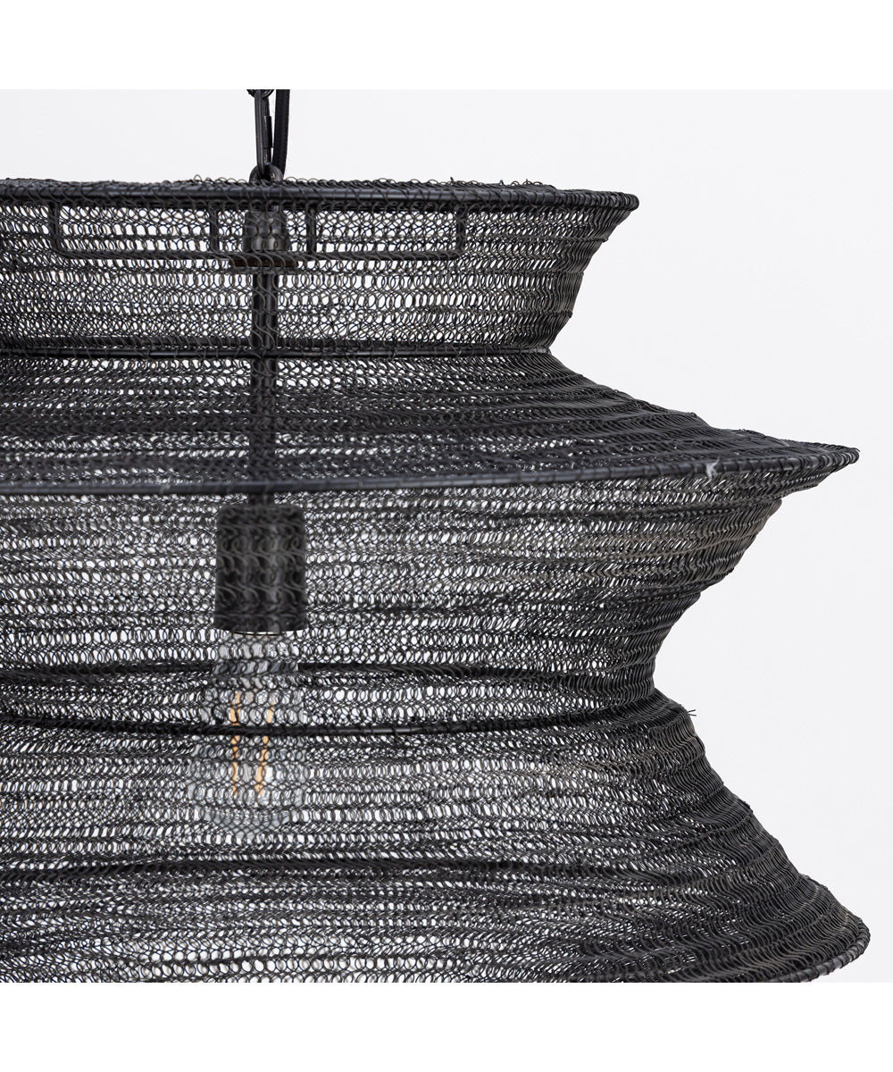 Krabi Large 1-Light Pendant Black