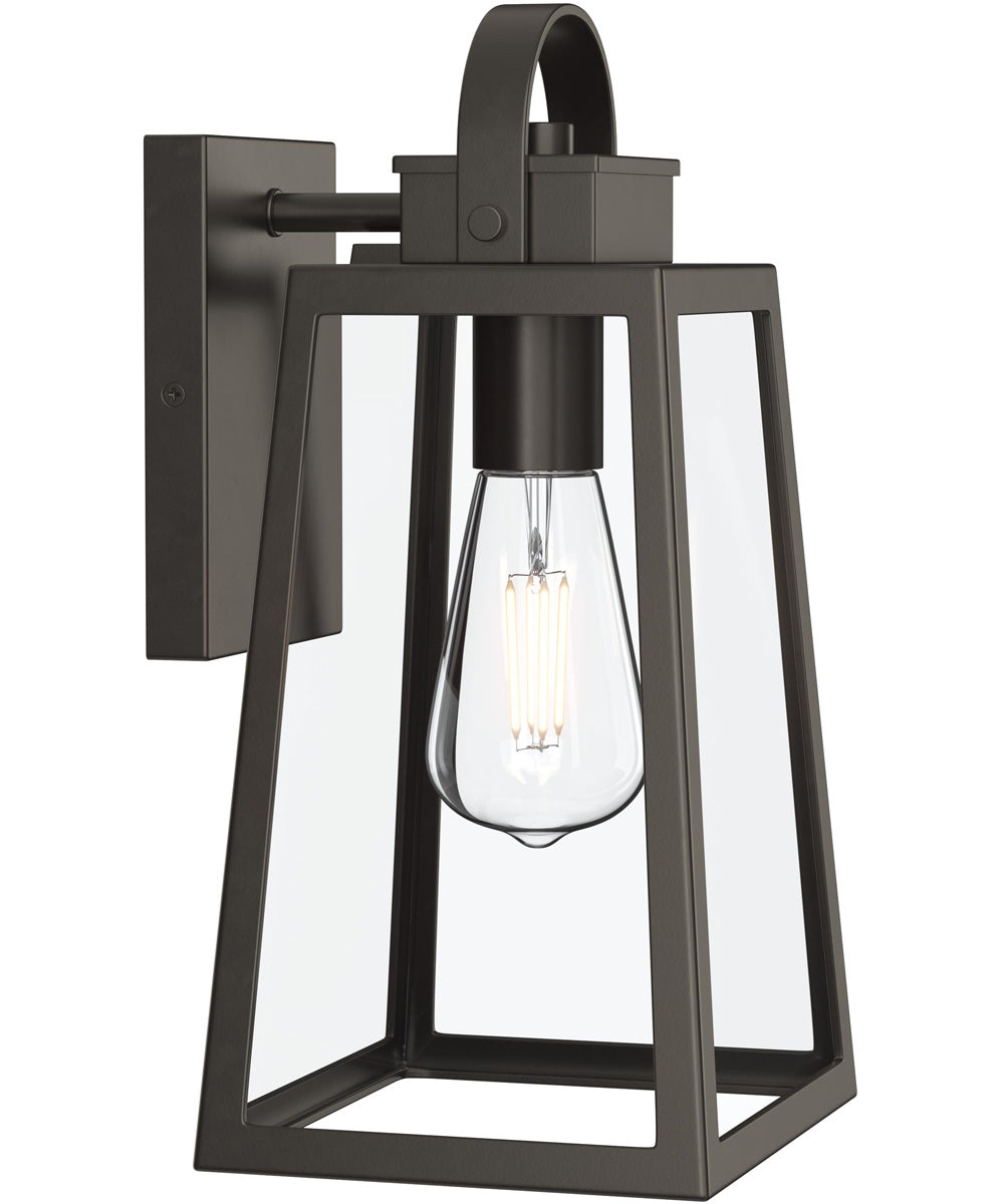 Hedry Medium Outdoor Wall Lantern with Clear Glass Panels Antique Bronze