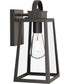 Hedry Medium Outdoor Wall Lantern with Clear Glass Panels Antique Bronze