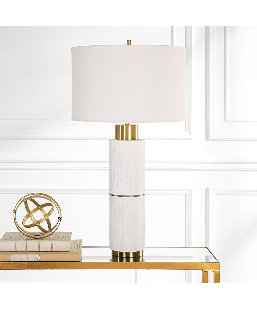 Ruse Whitewashed Table Lamp