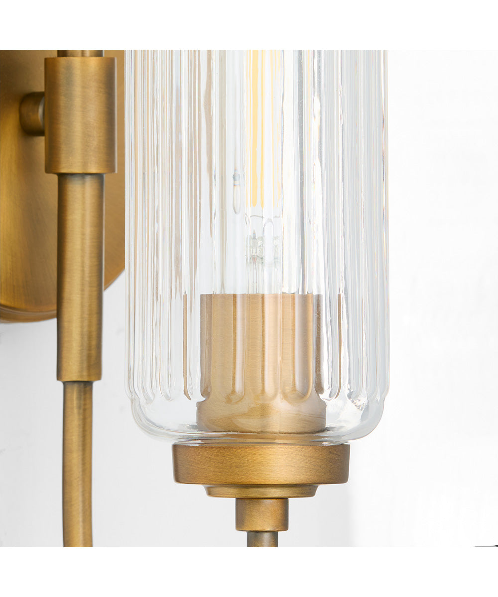 Whitmire 1-light Wall Mount Light Fixture Brushed Brass