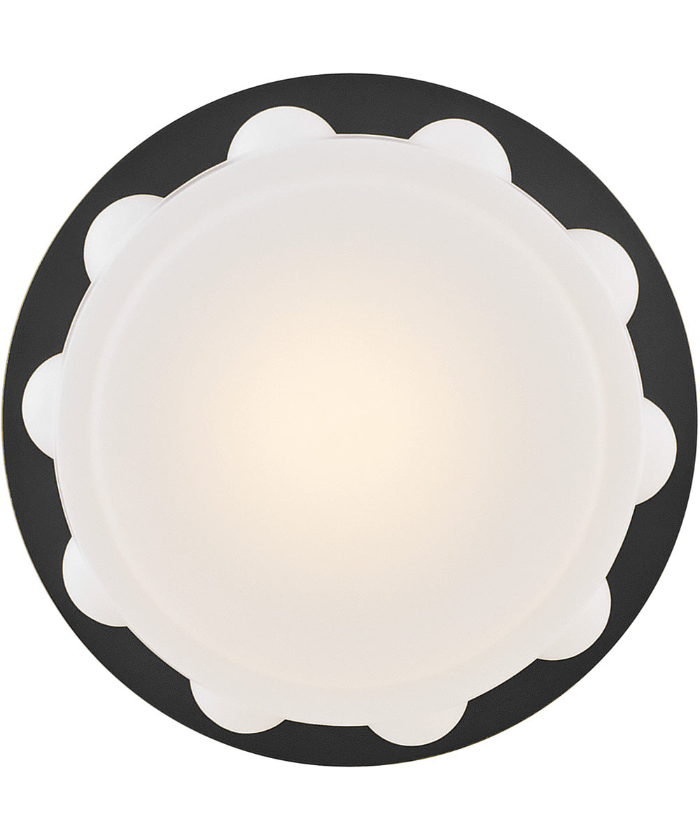 Zoey LED-Light Medium LED Flush Mount in Black