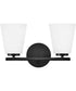 Bri 2-Light Small Two Light Vanity in Black