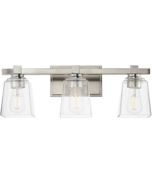 Cubos 3-Light Bath Vanity Satin Nickel