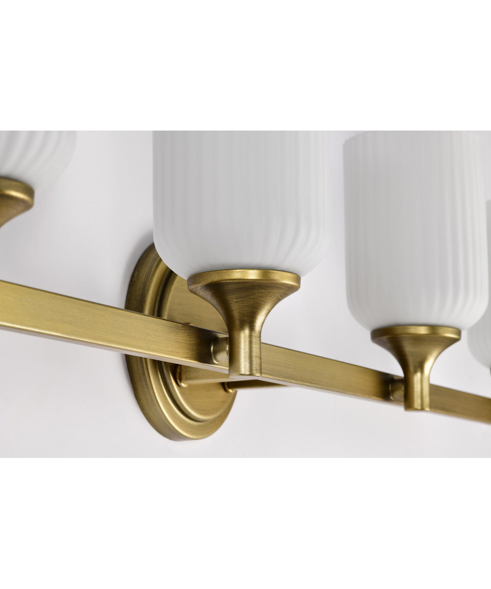Solara 4-Light Vanity & Wall Natural Brass