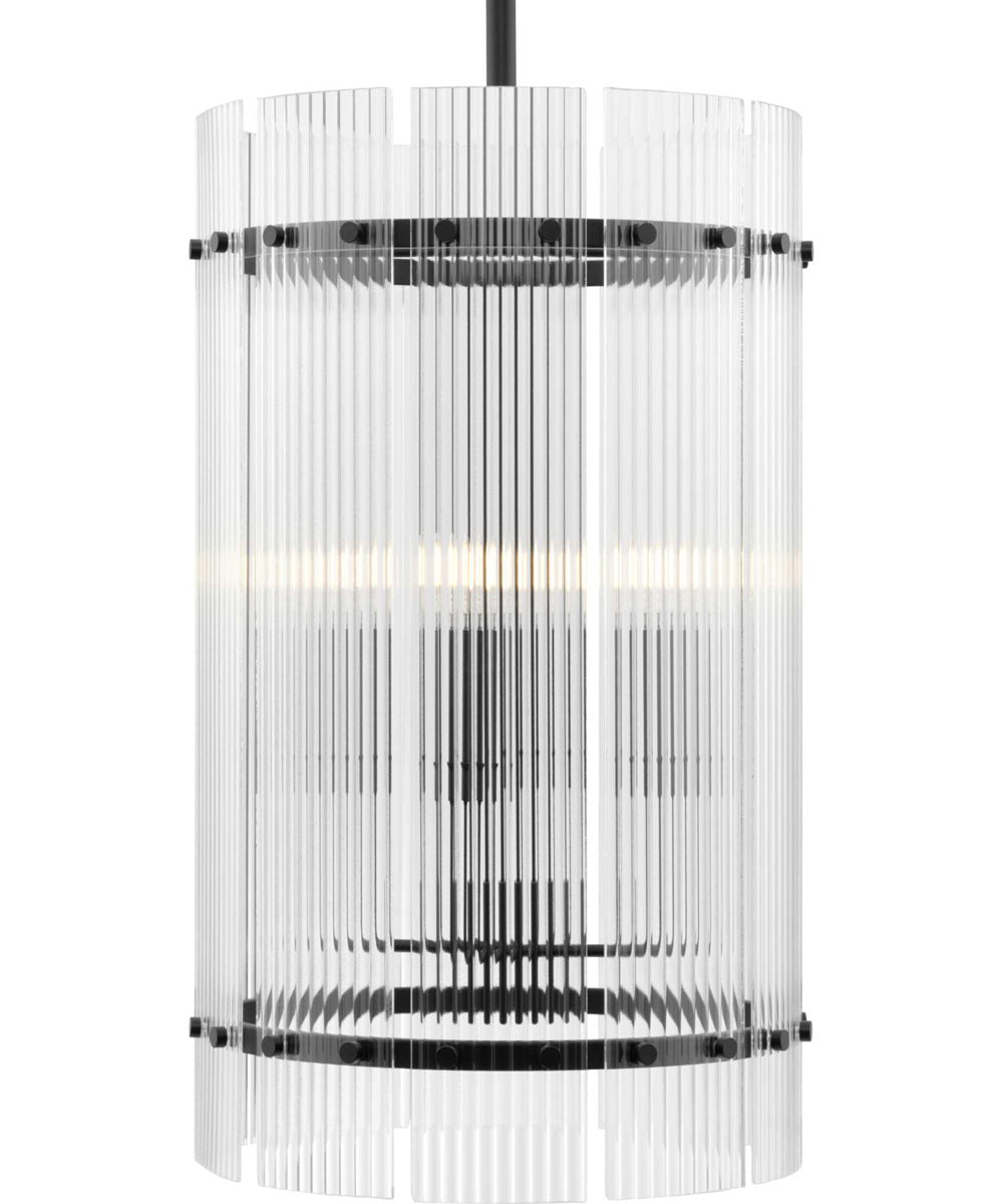Seville 4-Light Contemporary Foyer Light Matte Black