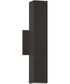 Colombo 15 inch LED Outdoor Square Up/Down Light- 5CCT Antique Brass