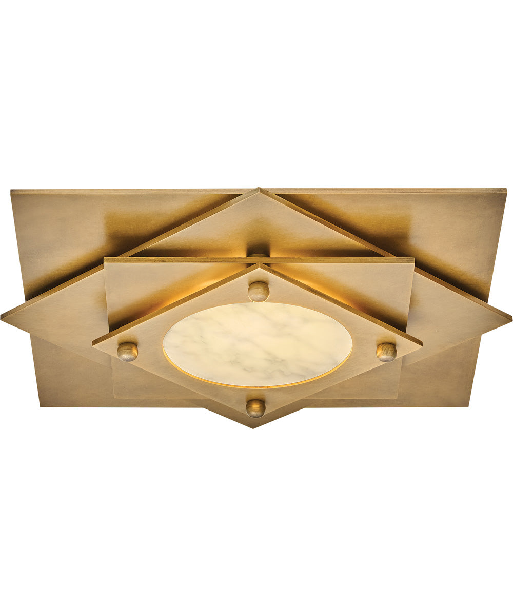 Claude LED-Light Medium LED Flush Mount in Heritage Brass