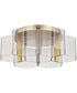 Kenzo  Close-to-Ceiling Polished Anodized Bronze
