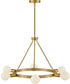 Orla 6-Light Medium Single Tier Chandelier in Lacquered Brass