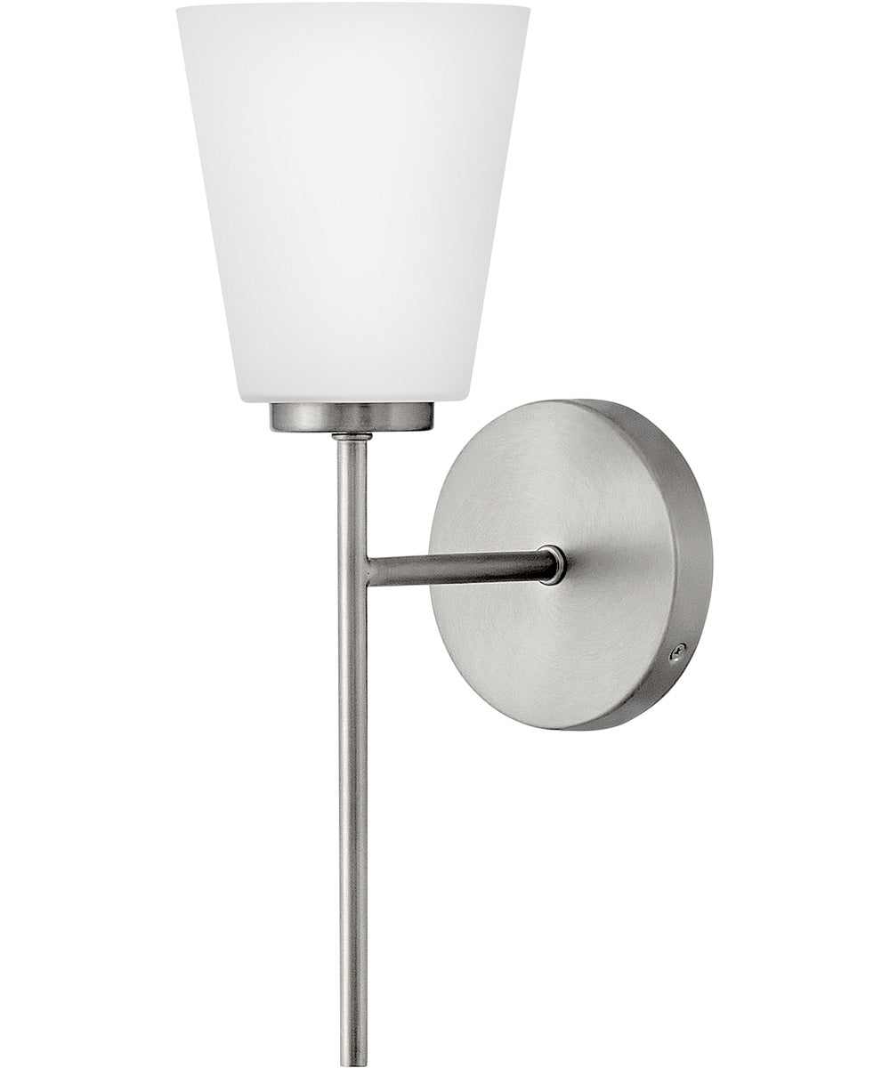 Bri 1-Light Medium Single Light Vanity in Brushed Nickel
