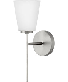 Bri 1-Light Medium Single Light Vanity in Brushed Nickel