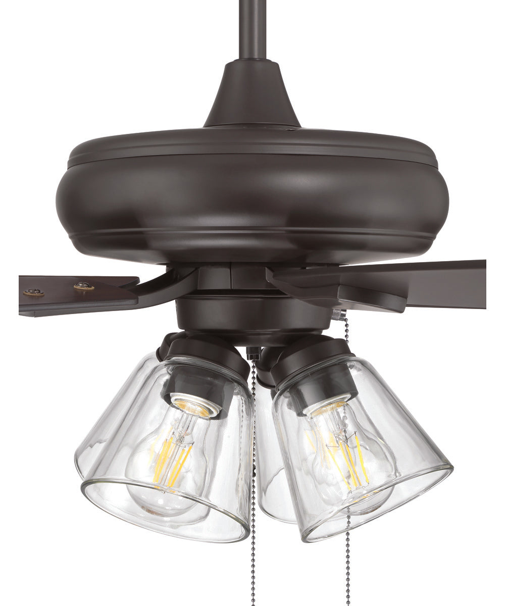 Eos Clear 4 Light 4-Light Fan Classic Bronze
