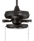 EOS Low Profile 1 bulb Frosted White 52" Ceiling Fan 1-Light Fan Flat Black