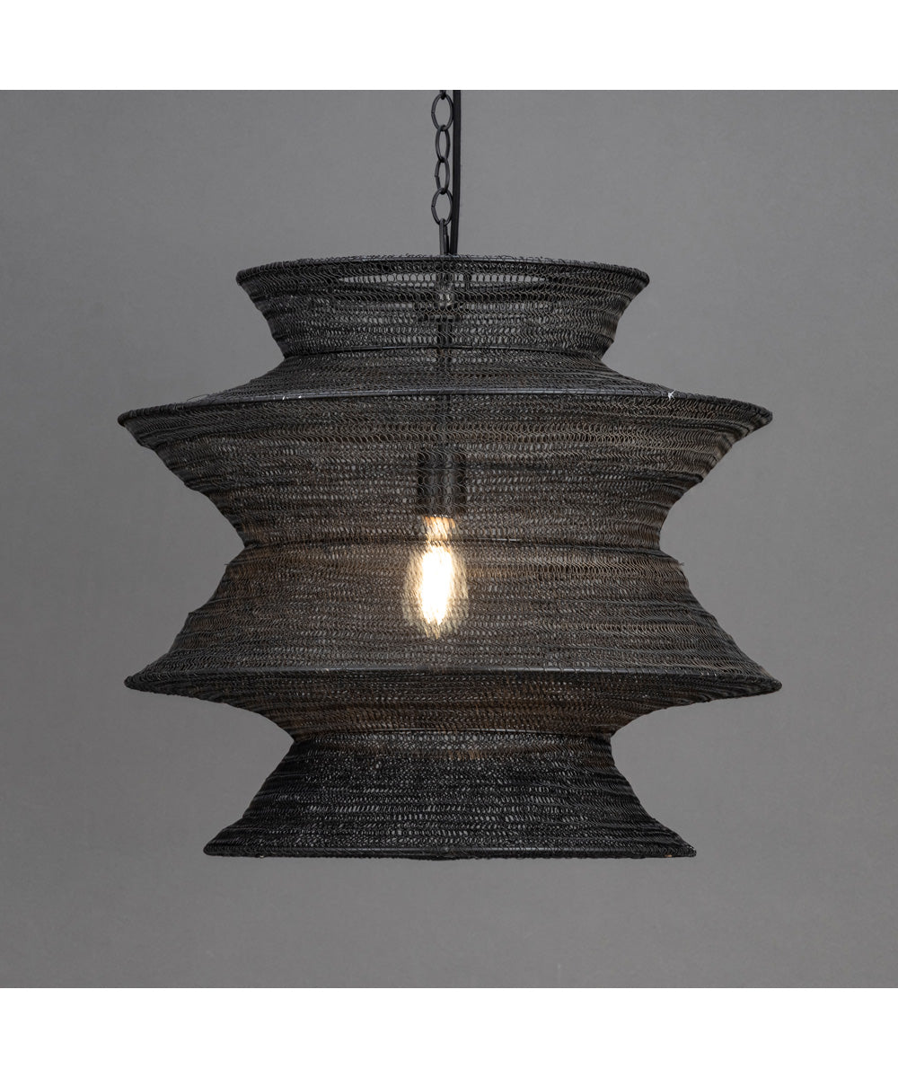 Krabi Large 1-Light Pendant Black