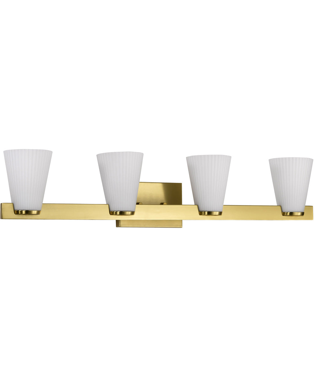 Royale 4-Light Vanity & Wall Burnished Brass