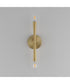 Rome 2-Light Wall Sconce Satin Brass