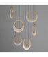 Lyra 6-Light LED Pendant Gold