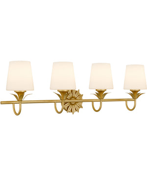 Dorothea 4-light Bath Light Gold Leaf