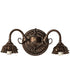 13" Wide Wreath & Garland 2 Light Wall Sconce