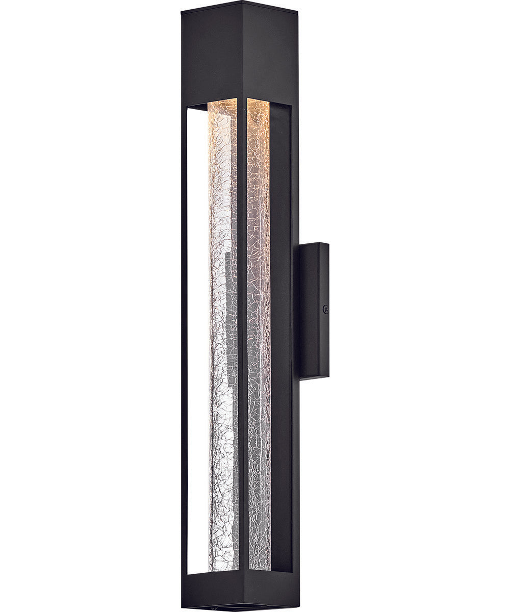 Vapor 1-Light Medium Wall Mount Lantern in Black