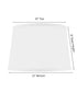 10x12x8 Hardback Shallow Drum Lamp Shade White Linen