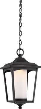 8"W Essex 1-Light Outdoor Sterling Black