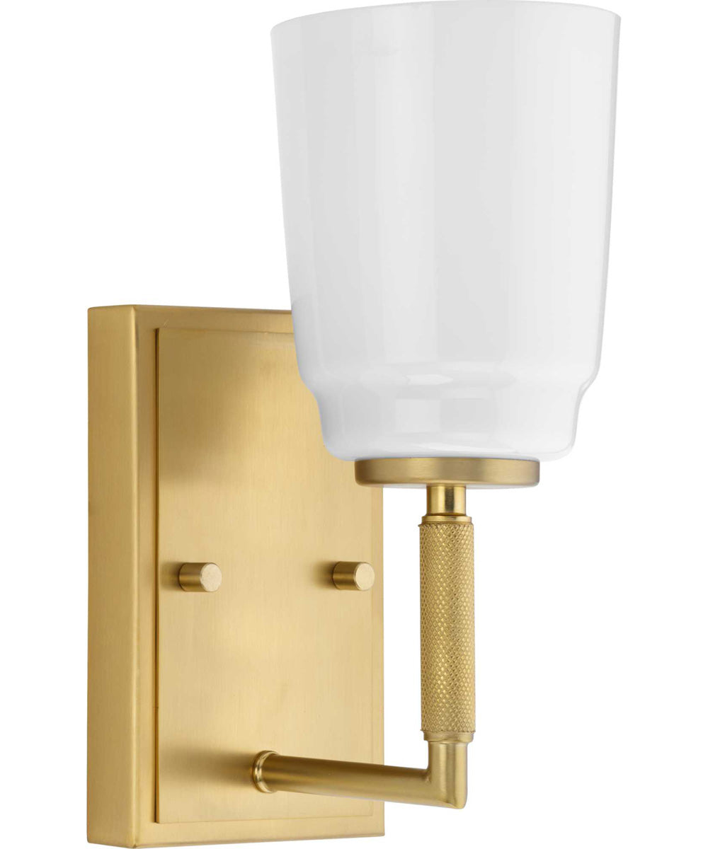 Spenser 1-Light Industrial Vanity Light Brushed Gold