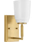 Spenser 1-Light Industrial Vanity Light Brushed Gold