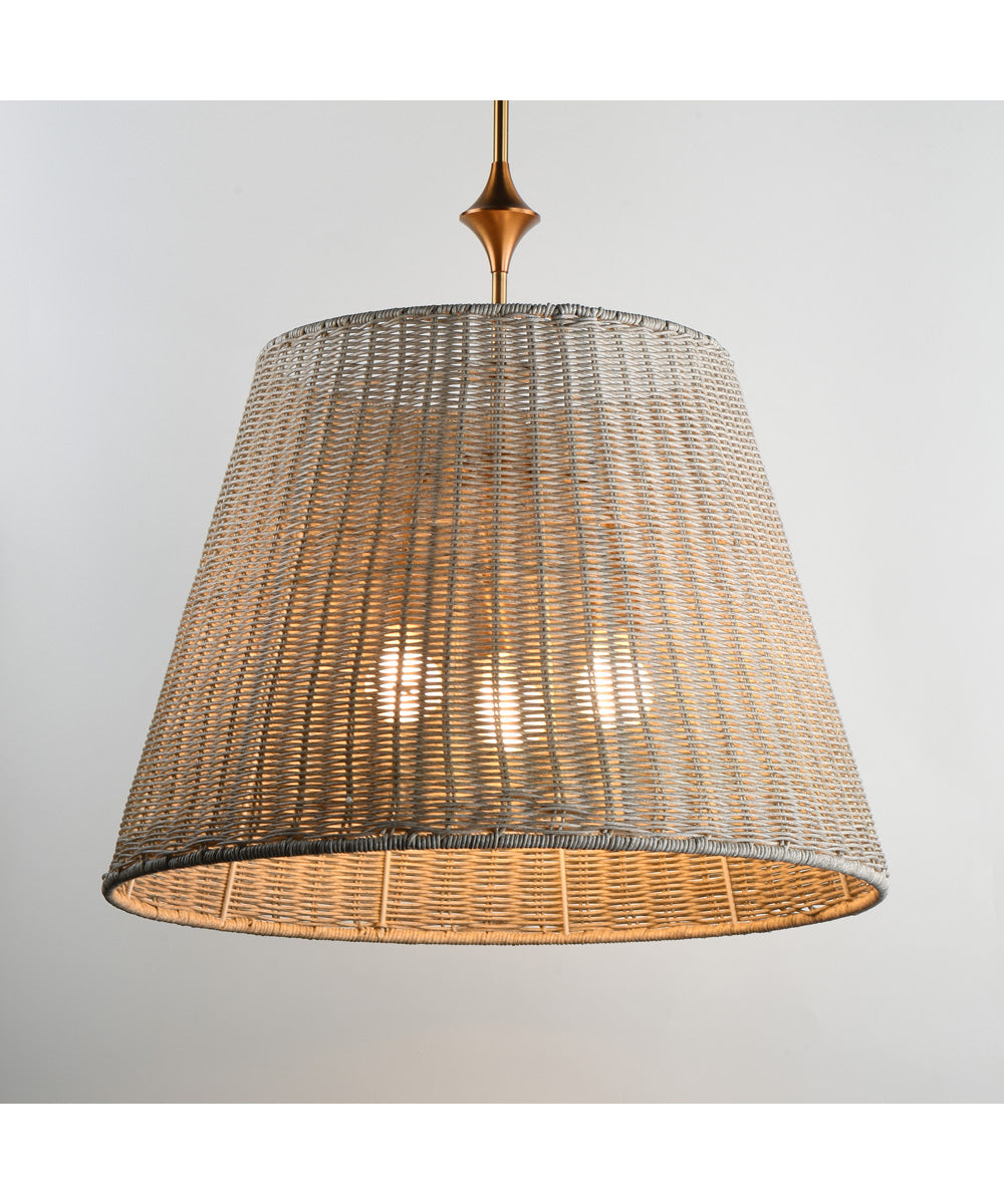 Baja 24 inch Single Pendant Natural Aged Brass