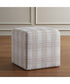 Joie Porcelain Plaid Ottoman