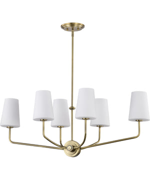 Cordello 6-Light Pendant Vintage Brass