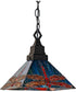 10" Square Prairie Dragonfly Pendant