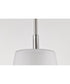 Lune 1-Light Pendant Brushed Nickel