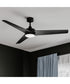 Velto 60-in. 3-Blade LED Modern Ceiling Fan Matte Black