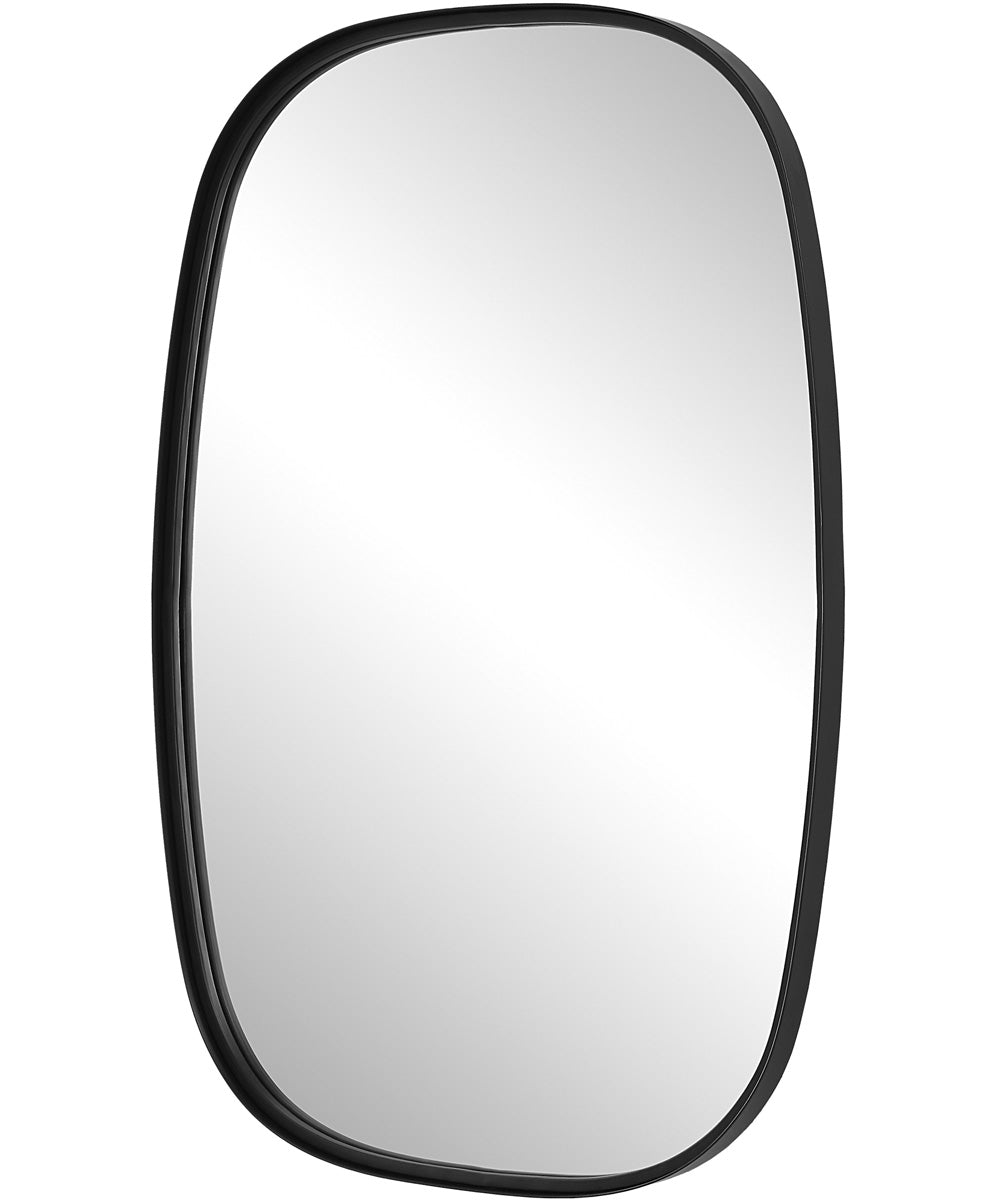 22x37" Wall Mirror Satin Black