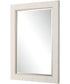 25x35" Wall Mirror Whitewashed Textured Wrap