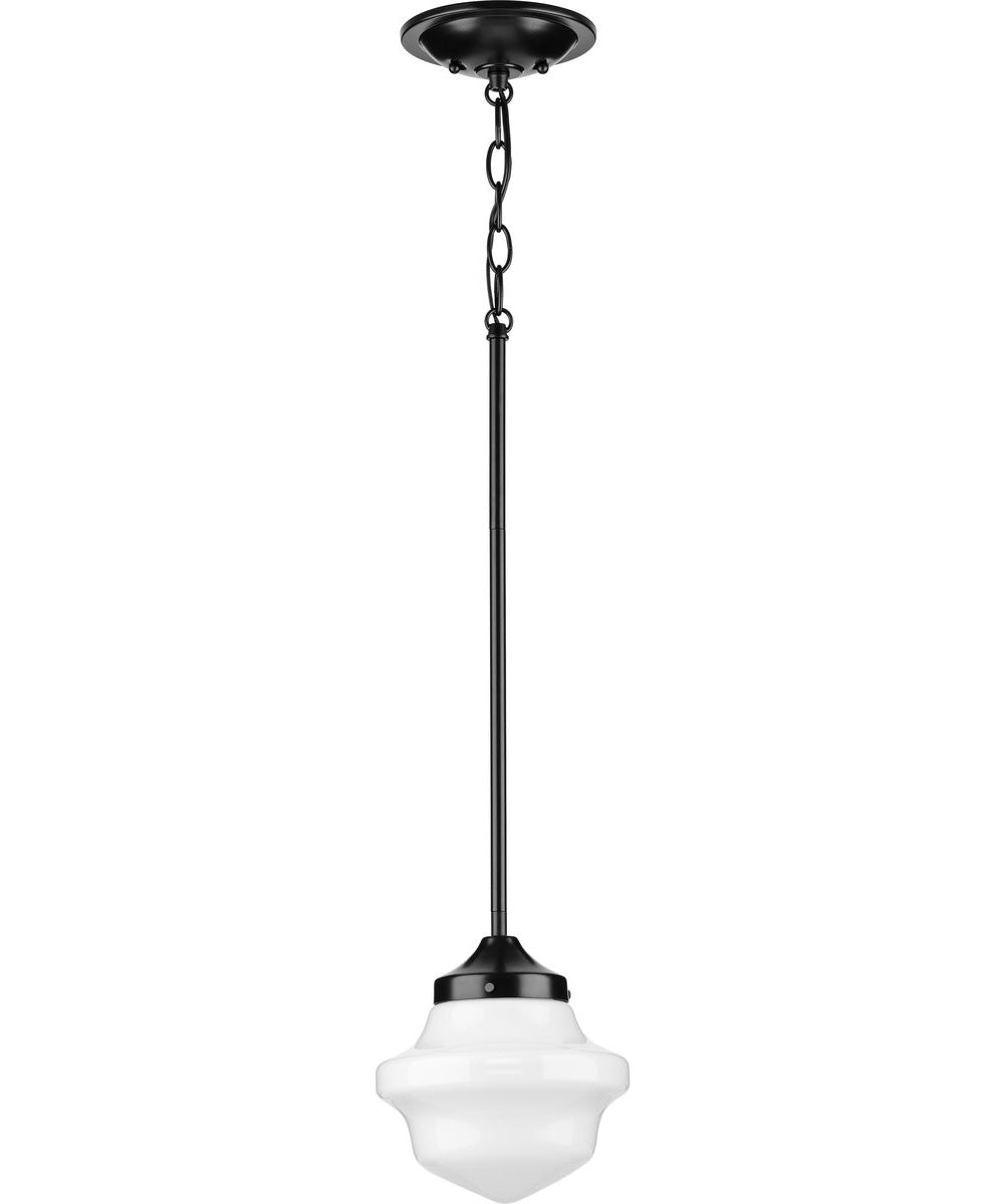 School House 1-Light Mini-Pendant Matte Black