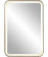 Crofton Lighted Brass Vanity Mirror
