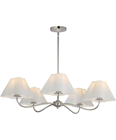 Saxon 5-Light Chandelier Polished Nickel