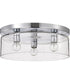 Marlowe 3-Light Close-to-Ceiling Polished Nickel