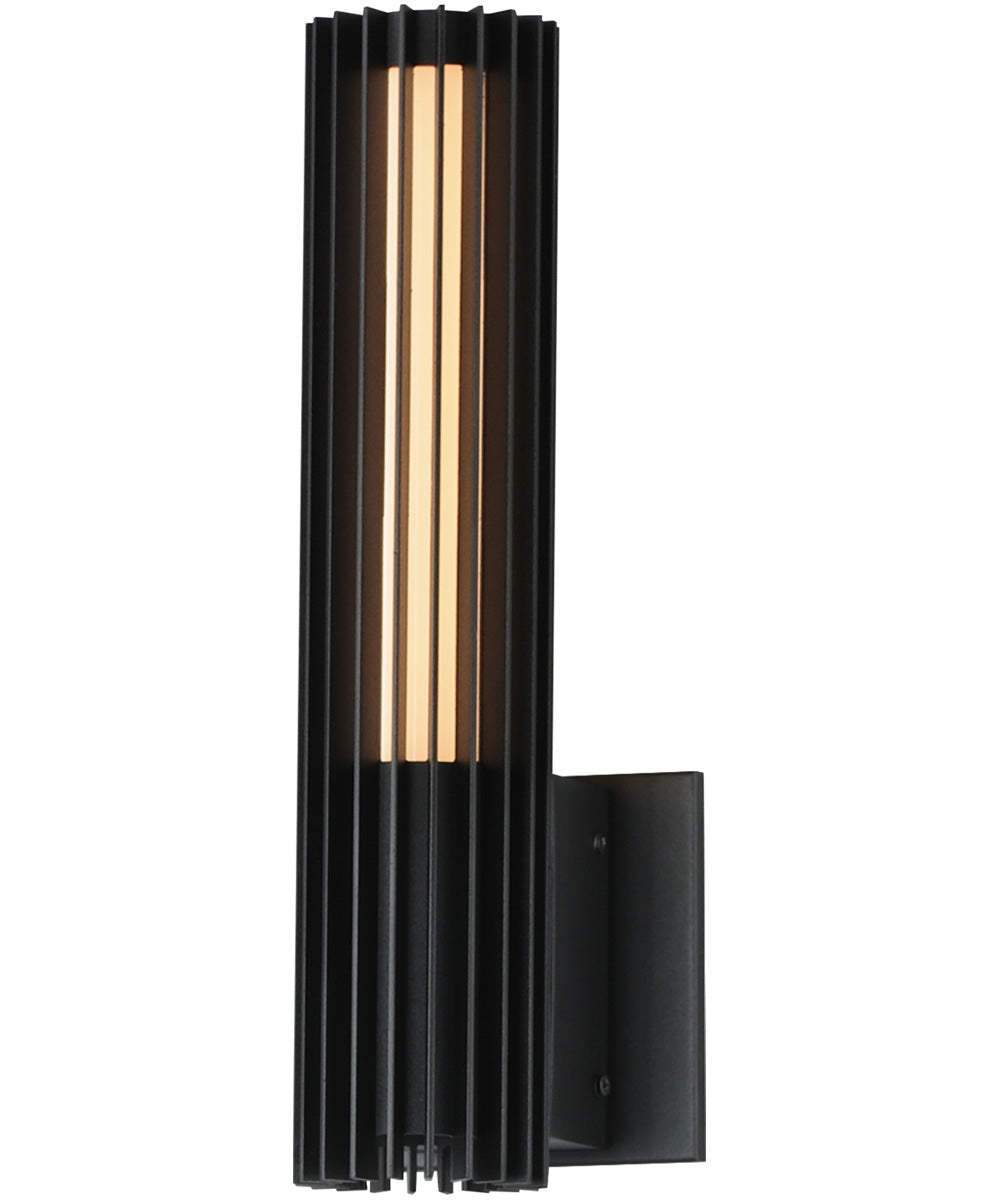 Citadel 14 inch LED Outdoor wall sconce Black