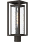 Shaw 19 Inch 1 Light Outdoor Post Light with Clear Glass Antique Bronze